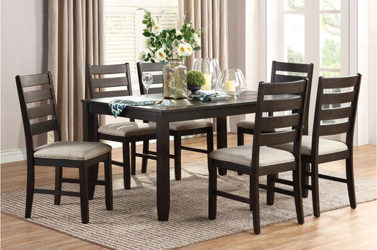 Blair Farm 7pcs Dinette Set SOLD IN SET ONLY- BROWN