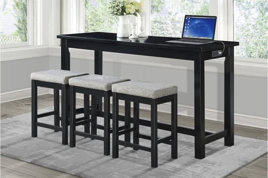 Connected 4pcs Counter Set A/C-USB-SOLD IN SET ONLY-BLACK