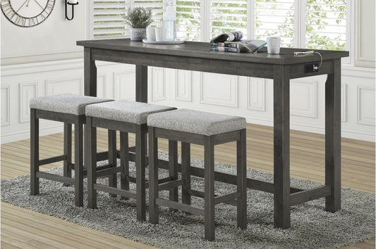 Connected 4pcs Counter Set A/C-USB-SOLD IN SET ONLY-GREY