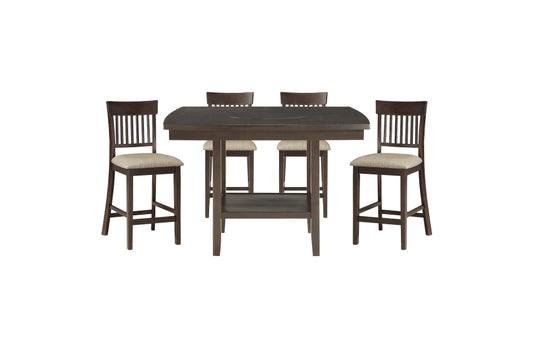 Balin 5pcs Counter Set SLAT BACK