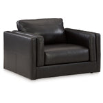 Amiata Leather Chair and a Half ONYX