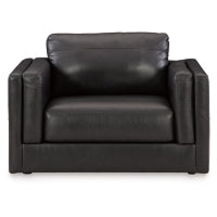 Amiata Leather Chair and a Half ONYX
