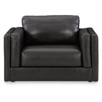Amiata Leather Chair and a Half ONYX