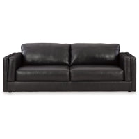 Amiata Leather Sofa ONYX