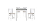 Lowell 5pcs Pub Set SOLD IN SET ONLY- WHITE/GREY