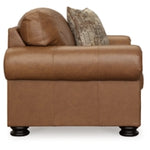 Carianna Leather Chair and a Half CARAMEL