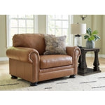 Carianna Leather Chair and a Half CARAMEL