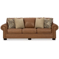 Carianna Leather Sofa CARAMEL