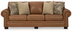 Carianna Queen Leather Sofa Sleeper CARAMEL