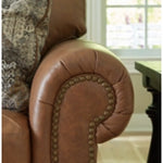 Carianna Leather Chair and a Half CARAMEL