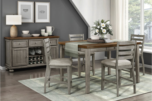 Tigard 5pcs Counter Set CHERRY/GREY