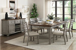 Tigard 7pcs Dining Set CHERRY/GREY