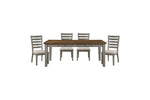 Tigard 5pcs Dining Set CHERRY/GREY