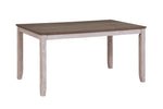 Ithaca 7pcs Dinette Set GREYISH WHITE/BROWN