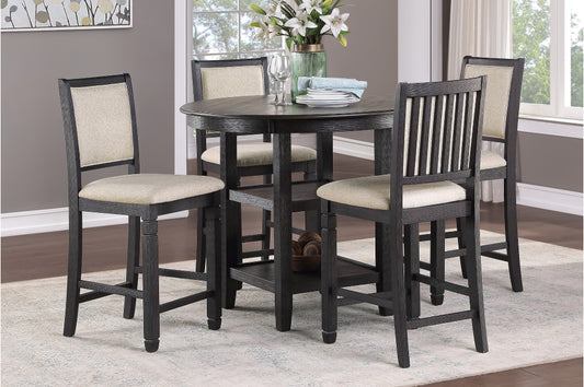 Asher 5pcs Counter Set BROWN/BLACK