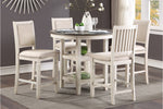 Asher 5pcs Counter Set BROWN/ANTIQUE WHITE
