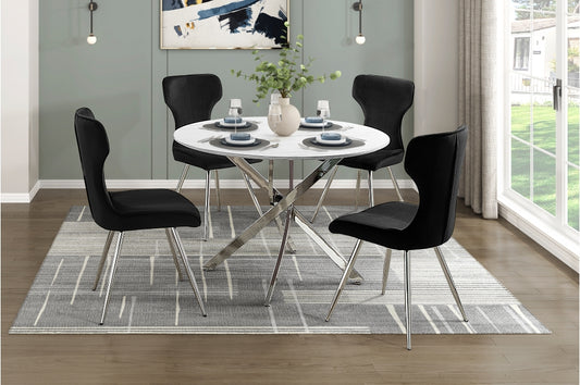 Topeka 5pcs Dinette Set FAUX MARBLE