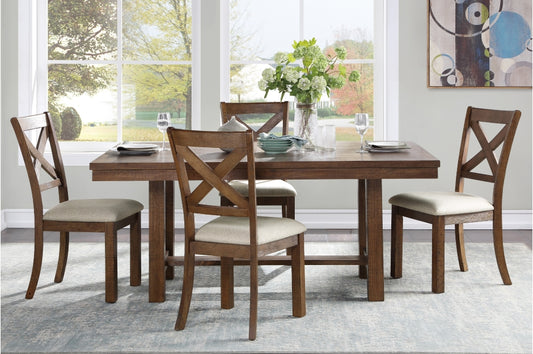 Bonner 5pcs Dining Set BROWN