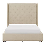 Fairborn Queen Platform Bed BEIGE