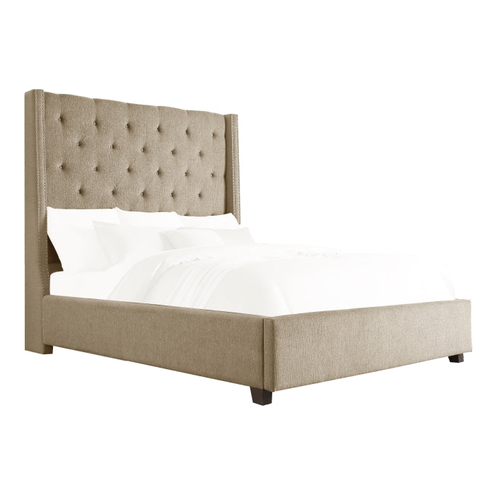 Fairborn Queen Platform Bed BROWN