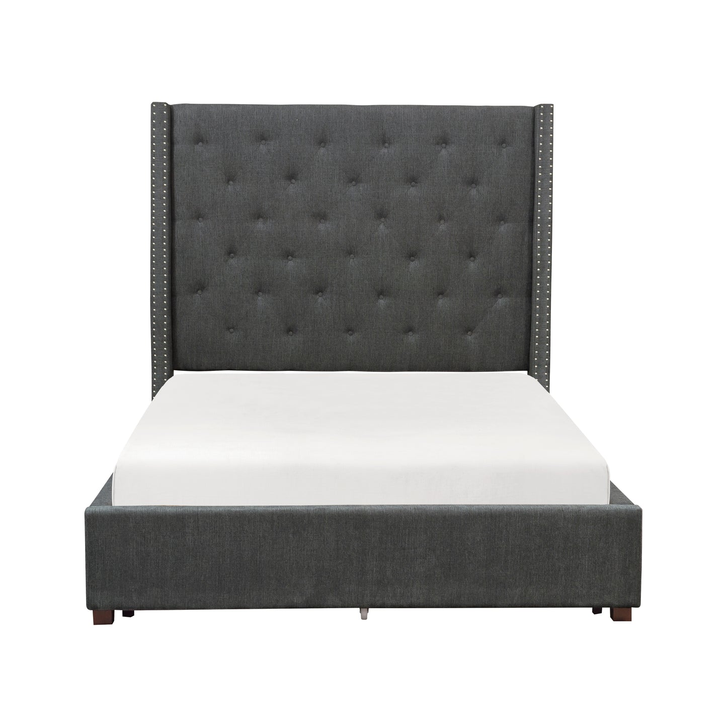 Fairborn Queen Platform Bed GREY