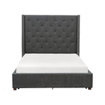 Fairborn Queen Platform Bed GREY