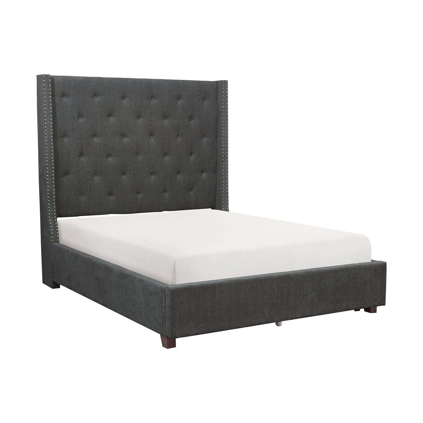 Fairborn Queen Platform Bed GREY
