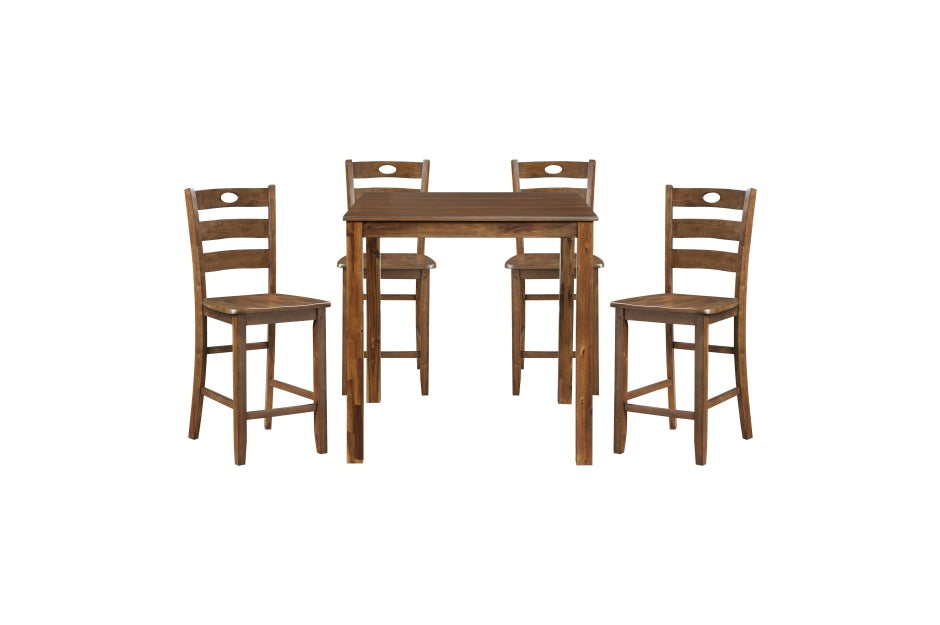 Stowe 5pcs Pub Set - SOLD IN SET ONLY- WALNUT