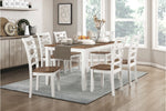 Dobson 7pcs Dinette Set- SOLD IN SET ONLY- CHERRY/WHITE