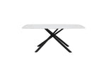 Benito Marble Print Tempered Glass 5pcs Dining Set