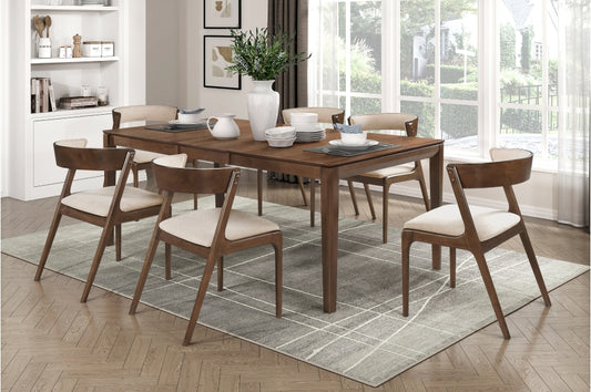 Leawood 7pcs Dining Set WALNUT