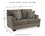 Stonemeade Loveseat NUTMEG