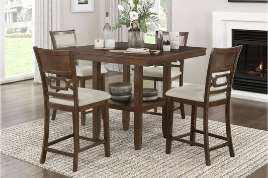 Mindy 5pcs Counter Set DARK BROWN