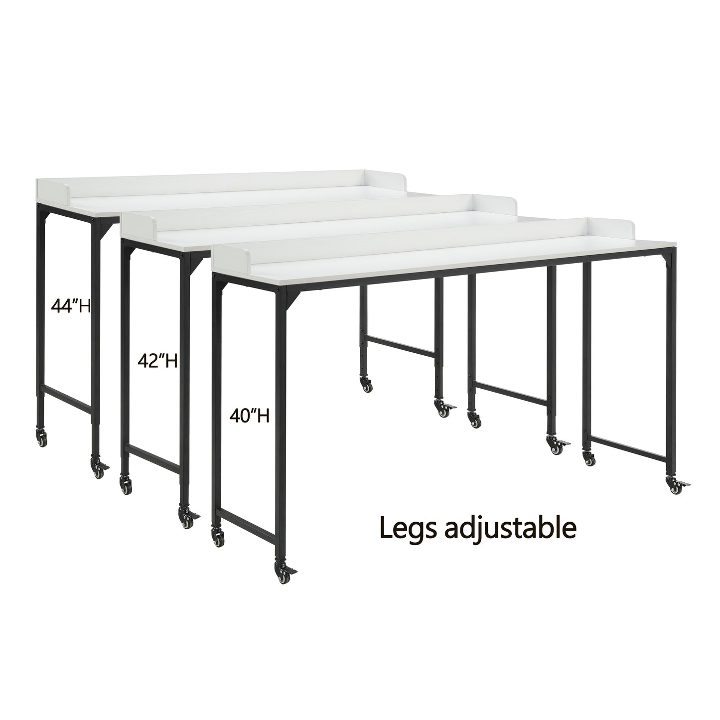 Sumter Over The Bed Desk WHITE