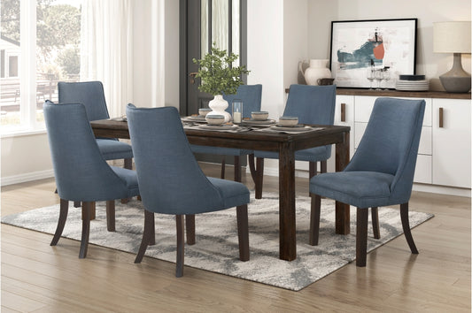 Paulson 7pcs Dining Set DARK BROWN