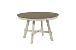 Ogden 5pcs Dinette Set-GREYWASH/ANTIQUE WHITE-BLACK CHAIRS