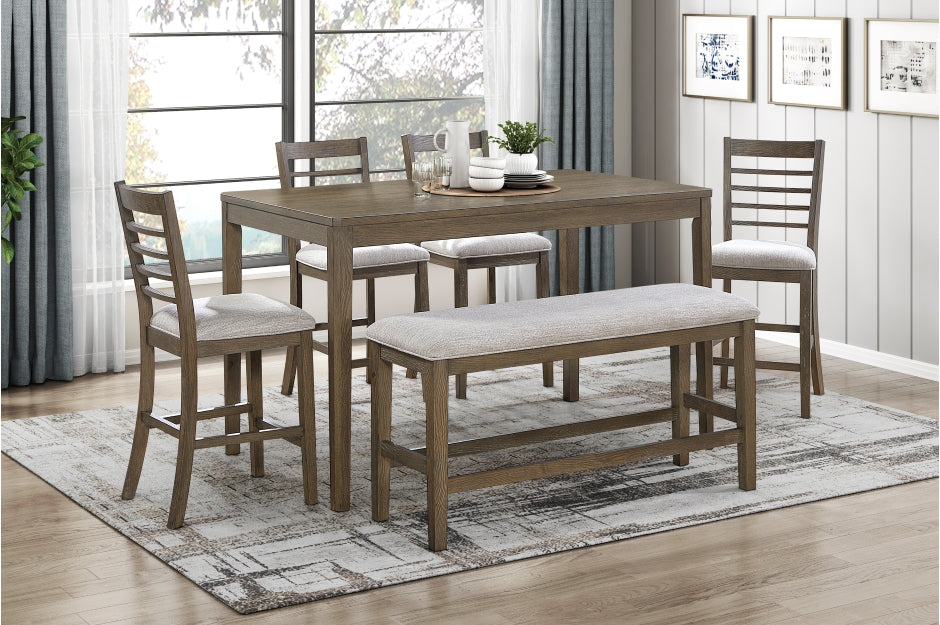 Emilia 6pcs Counter Set SOLD IN SET ONLY- LITE BROWN