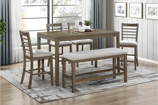 Emilia 6pcs Counter Set SOLD IN SET ONLY- LITE BROWN