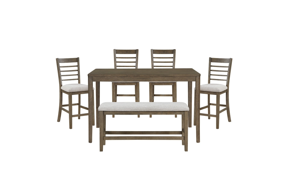 Emilia 6pcs Counter Set SOLD IN SET ONLY- LITE BROWN