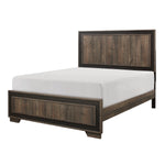 Ellendale Queen Bed RUSTIC MAHOGANY/DARK EBONY