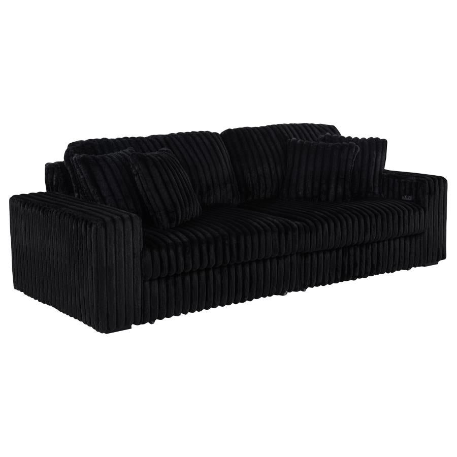 Jacana Power Chaise Sofa BLACK