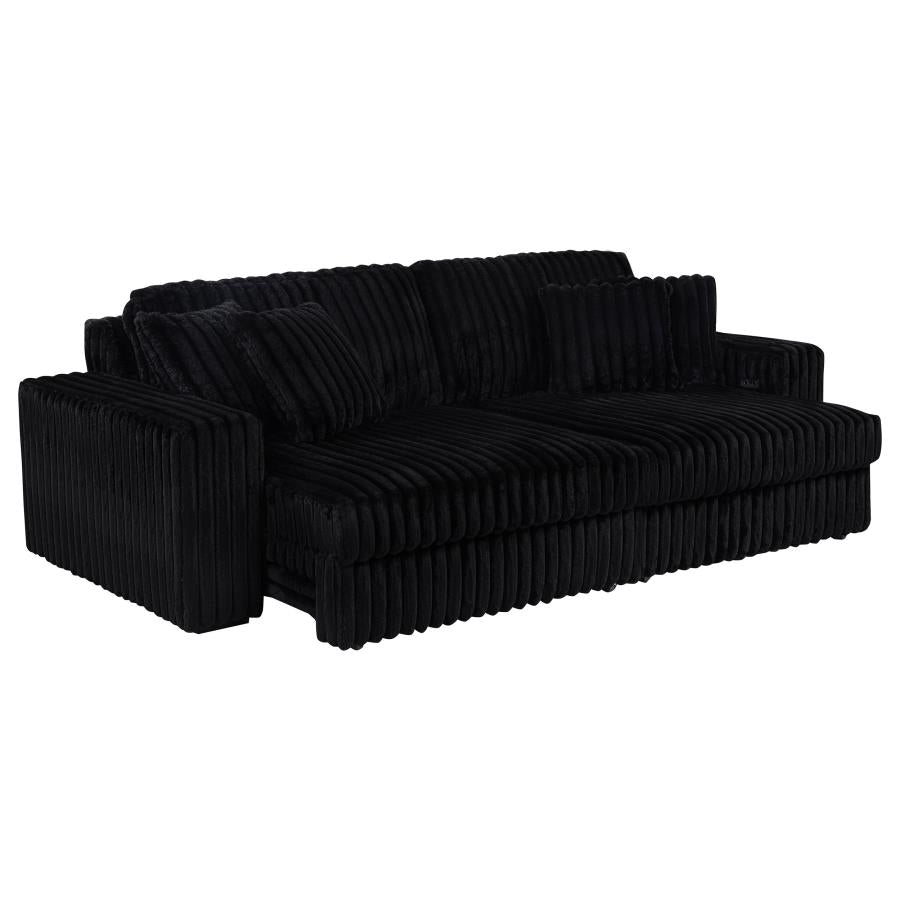 Jacana Power Chaise Sofa BLACK