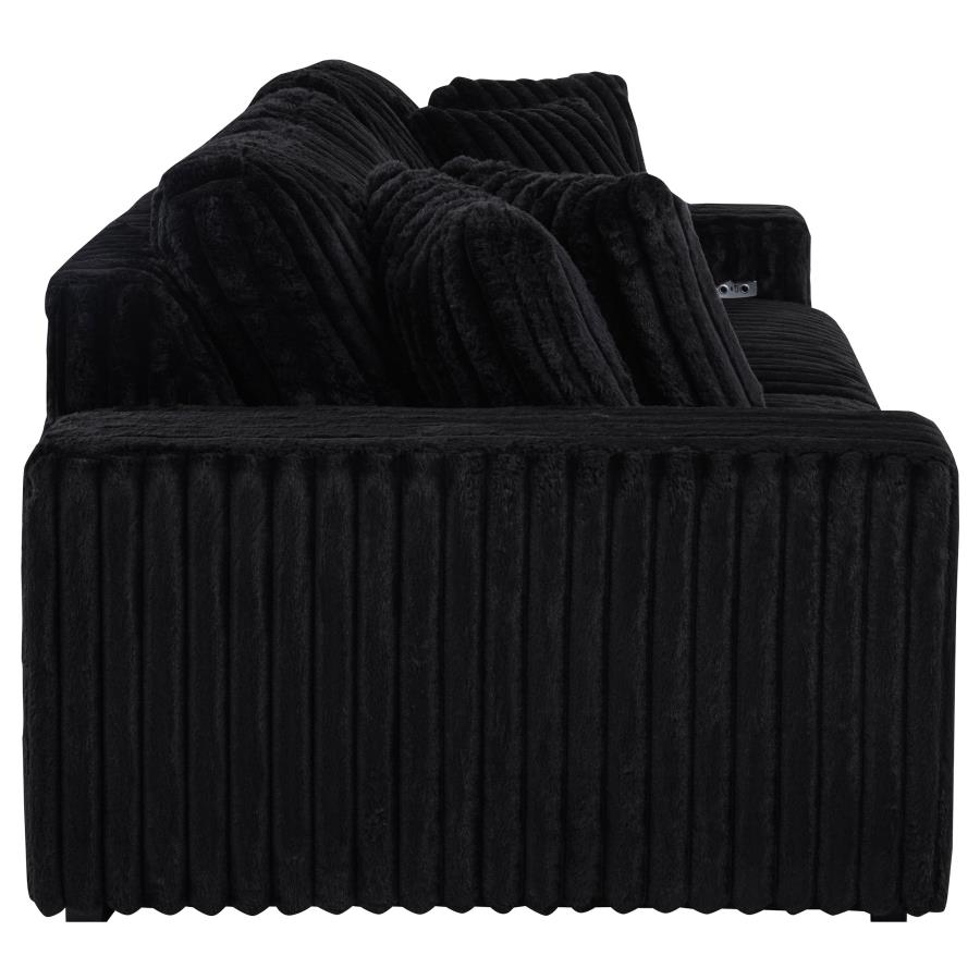 Jacana Power Chaise Sofa BLACK