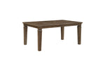 Quinn 7pcs Dining Set LITE BROWN