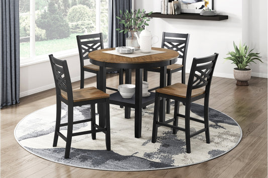 6022 New Collection 5pcs Counter Set - SOLD IN SET ONLY- BLACK/BROWN