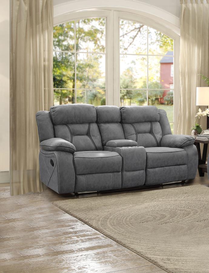 Higgins Reclining Loveseat GREY