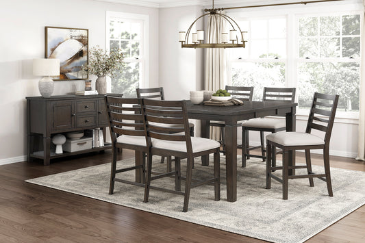 Victoria 6pcs Counter Set W/Bench DARK EXPRESSO