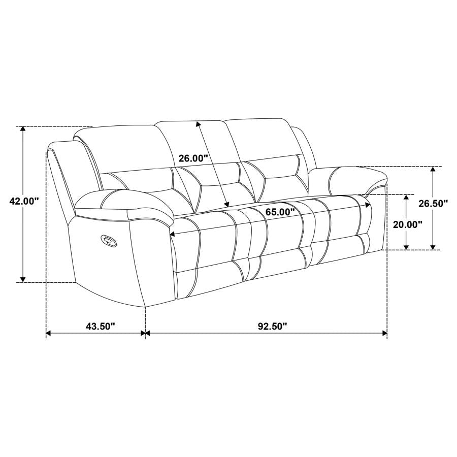 Gilson Reclining Sofa GREY