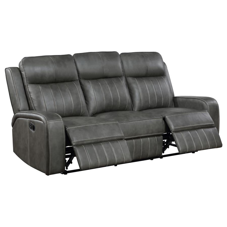 Raelynn Reclining Sofa GREY