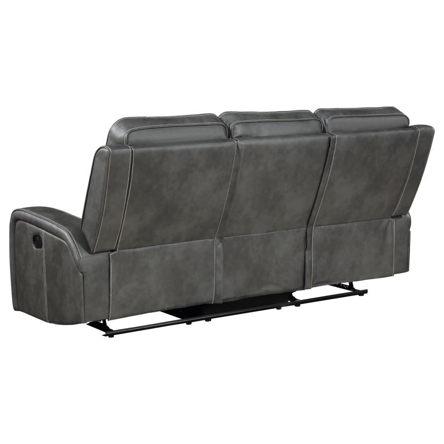 Raelynn Reclining Sofa GREY